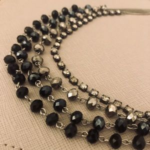 Black Layered Necklace
